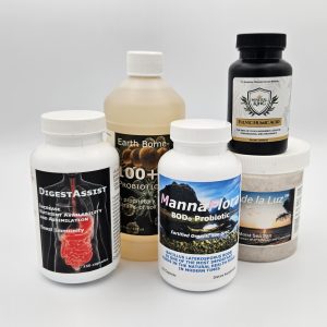 Sea Salt, 100+ Probiotics, MannaFlora Probiotics, Fulvic-Humic Acid, Enzyme Cleanse, body electrician